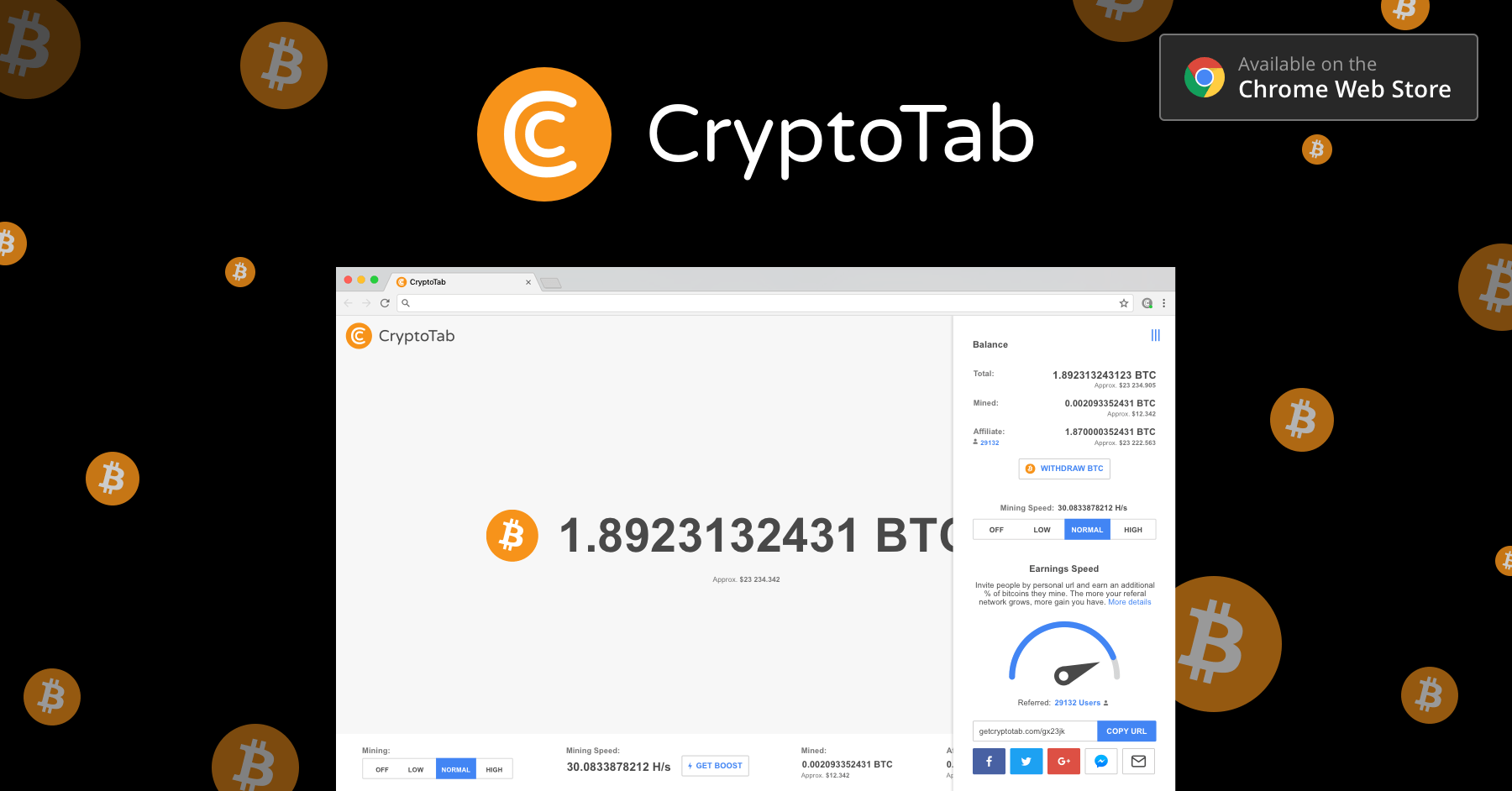 CryptoTab Browser - Leggero, veloce e pronto per il mining!